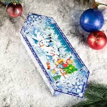 Подарочная коробка "Зимние узоры", 26 x 14 x 7 см