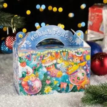 Подарочная новогодняя коробка «Зимняя Фантазия», 201219 см