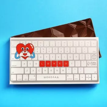 Подарочный молочный шоколад «LOVE», 70 г.