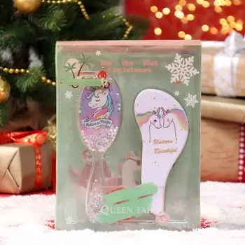 Подарочный набор «Christmas Magic», 2 предмета: массажные расчёски, рисунок МИКС