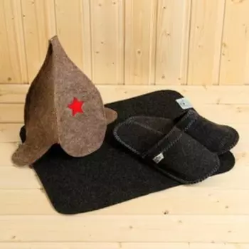 Набор для бани «Мастеру», 11 в 1: шапка, тапочки, запарка 3 шт., масло 2 шт., коврик, ароматизатор 2 шт., мыло, в подарочной коробке, «Добропаровъ Премиум»