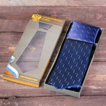 Подарочный набор: галстук и платок "Государственная служба"