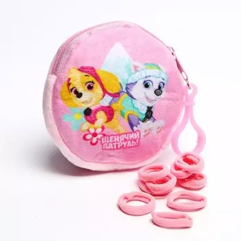 Подарочный набор "Кошелек и резинки для волос 10 шт", Щенячий Патруль