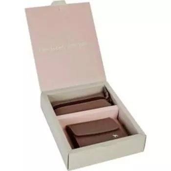 Подарочный набор: кошелёк/ключница, цвет бальзамик