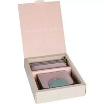 Подарочный набор: кошелёк/ключница, цвет сиреневый