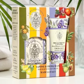 Подарочный набор La Florentina "Флорентийский Ирис и Лаванда": крем, 75 мл и мыло, 106 г