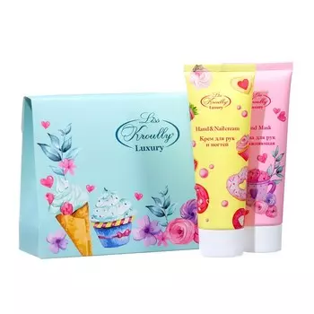 Подарочный набор Liss Kroully: крем для рук, 75 мл + маска для рук, 75 мл