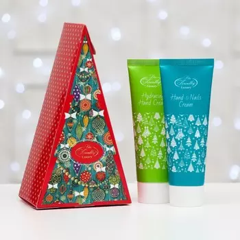 Подарочный набор Liss Kroully: крем для рук увлажняющий с соком алоэ 75 мл + крем для рук питательный, 75 мл