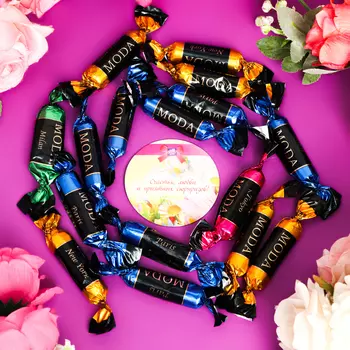 Подарочный набор "Милашка" (конфеты, магнит), 168г