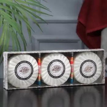 Подарочный набор мыла La Florentina, "Лаванда и Дикая ромашка", 3 шт. по 115 г