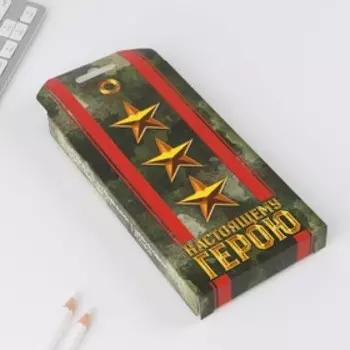 Подарочный набор «Настоящему герою»: планинг 50 листов и ручка пластик