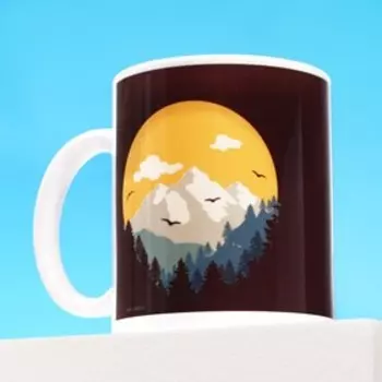 Подарочный набор «Покоряй вершины»: чайное ассорти (5 вкусов x 4 шт.), кружка 300 мл.