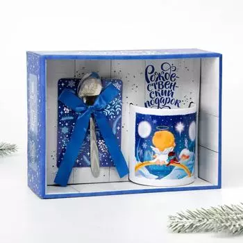 Подарочный набор «Счастливого Рождества!»: кружка, ложка, 17 х 22 см