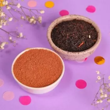 Подарочный набор «Сладкой весны»: чай чёрный, вкус: ваниль и карамель 100 г., кофе, вкус: ирландский крем 50 г.