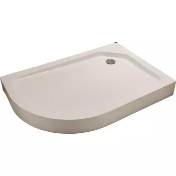 Поддон душевой GROSSMAN PR-120L, левый, акриловый, 120х80 см, сифон, каркас, экран