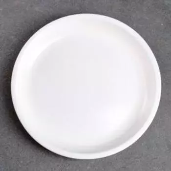 Поддон керамический белый № 5, диаметр 17 см