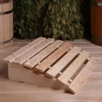 Подголовник для бани и сауны «Русский узор», 343212 см, липа, анатомический, «Добропаровъ»