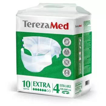 Подгузники для взрослых Extra XL (№4) TerezaMed уп.10