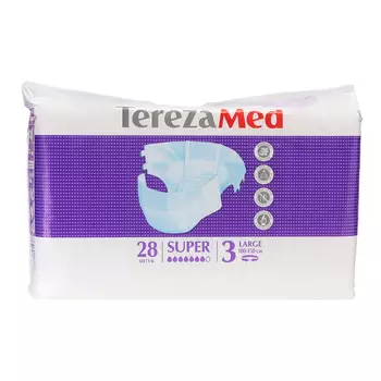 Подгузники для взрослых TerezaMed Super Large №3, L, 28 шт