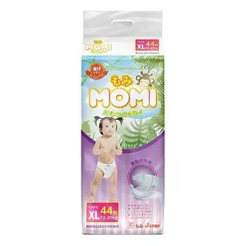 Подгузники MOMI XL (12-20 кг), 44 шт