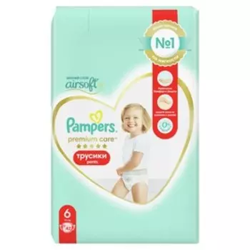 Подгузники-трусики Pampers Premium Care, 15+ кг, 42 шт.