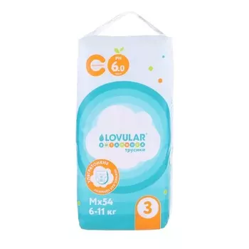 Подгузники-трусики Витаминка, M 6-11 кг, 54 шт.