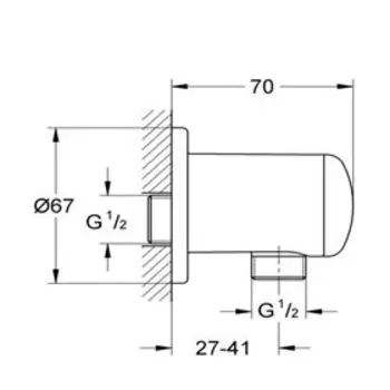 Подключение для душевого шланга GROHE Relexa