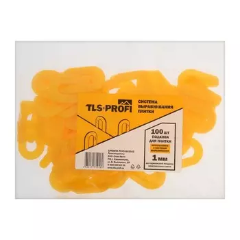 Подкова для плитки "TLS-Profi", 1 мм, 100 штук