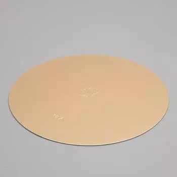 Подложка кондитерская для торта круглая, золото - жемчуг, 30 см, 1.5 мм