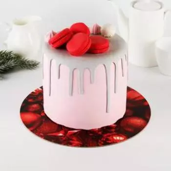 Подложка новогодняя под торт усиленная «Мечта», 30 см, 2 мм