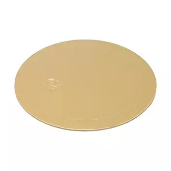 Подложка усиленная, 22 см, золото, 2,5 мм, набор 5 шт.