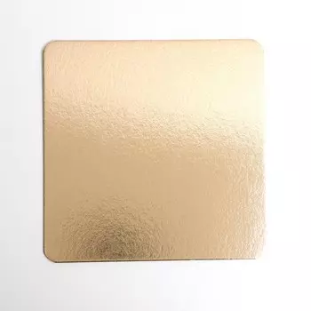 Подложка усиленная, 24 х 24 см, золото , 2,5 мм