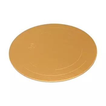 Подложка усиленная, 24 см, золото, 2,5 мм, набор 5 шт.