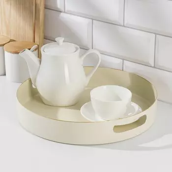 Поднос, 30×5 см, цвет белый