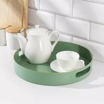 Поднос, 305 см, цвет зелёный