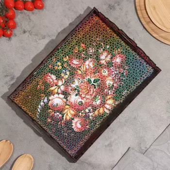 Поднос большой "Жостово", 38х28х7 см