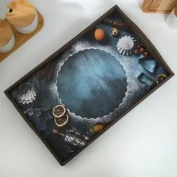 Поднос деревянный для завтрака «Прованс. Корица», 4327.57 см, коричневый