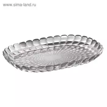 Поднос Guzzini Tiffany, М, цвет серый