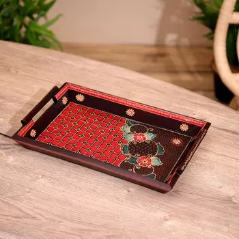 Поднос из дерева, батик, 30195 см