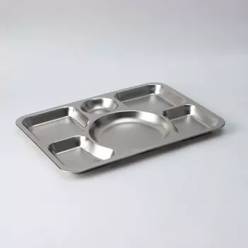 Поднос из нержавеющей стали, 6 секций, 4029,52,5 см