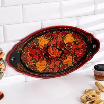 Поднос «Керженский», большой,хохлома
