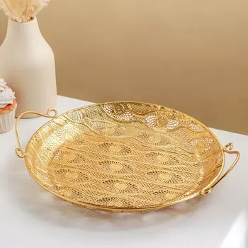 Поднос «Ренессанс», 3530.53.5 см, золотистый