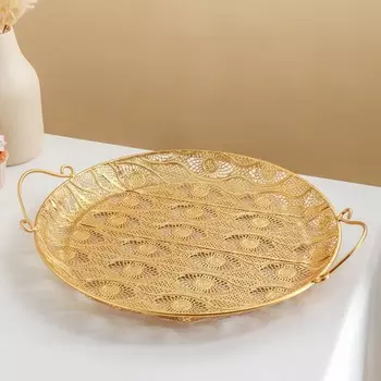 Поднос «Ренессанс», 39.5343.5 см, золотистый