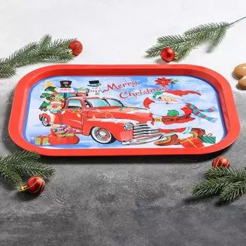 Поднос «Рождество», 40×25×1,5 см