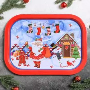Поднос «Рождество», 40×25×1,5 см