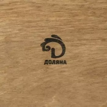 Поднос деревянный с декором Доляна, с покрытием, 30206 см, сосна