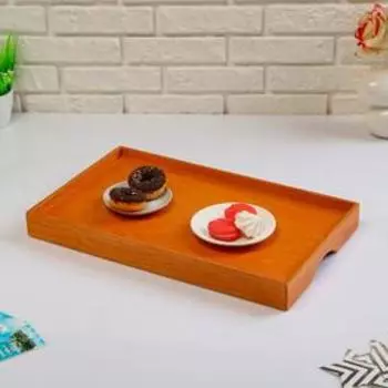 Поднос с ножками для завтрака поднос "Венгера", сосна + лак, 50×30 см