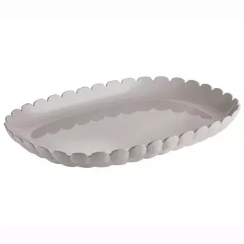 Поднос сервировочный Guzzini Tiffany, размер 45х31 см, цвет серо-бежевый
