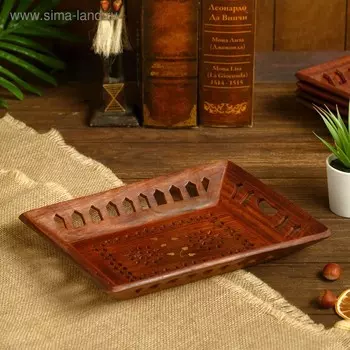 Поднос «Узоры», 25193 см, дерево