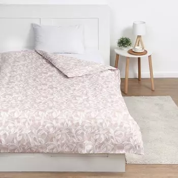 Пододеяльник 1,5 сп Экономь и Я "Вьюнок" цвет бежевый, 147х210±3 100% хлопок, бязь, 100 гр/м2